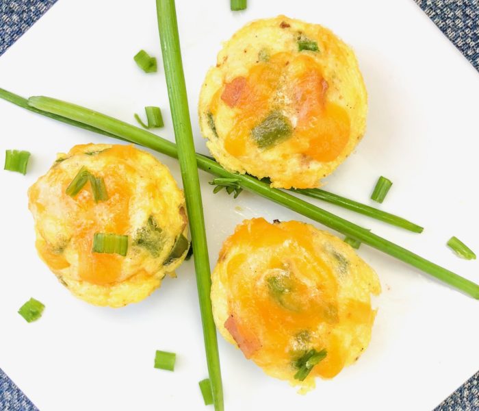 Cheesy Egg n’ Chive Bites