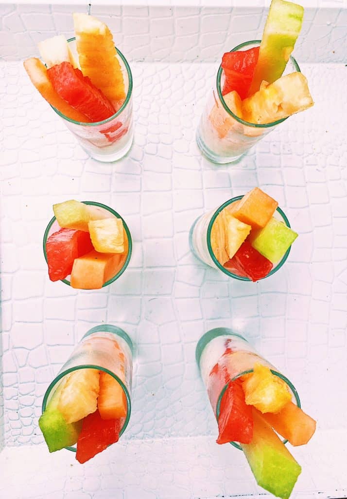 Fruit Sticks With Coconut Yogurt Dip