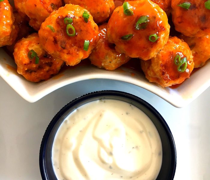 Brown Sugar Buffalo Chicken Meatballs