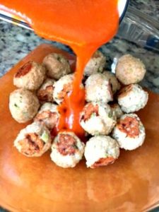 Brown Sugar Buffalo Chicken Meatballs Step 5