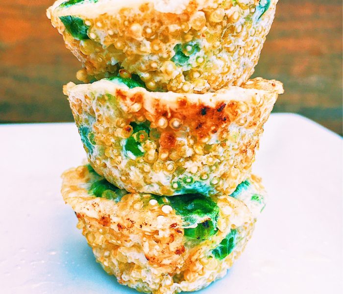 Easy 15 Minute Quinoa Bites With Peas