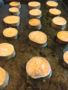 Hummus Sweet Potato Rounds