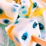 Miniature Lemon Berry Yogurt Popsicles