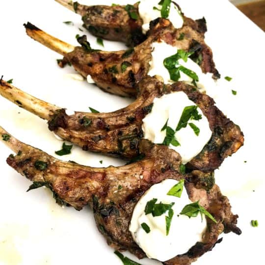 Easy Grilled Lamb Chops With Tzatziki