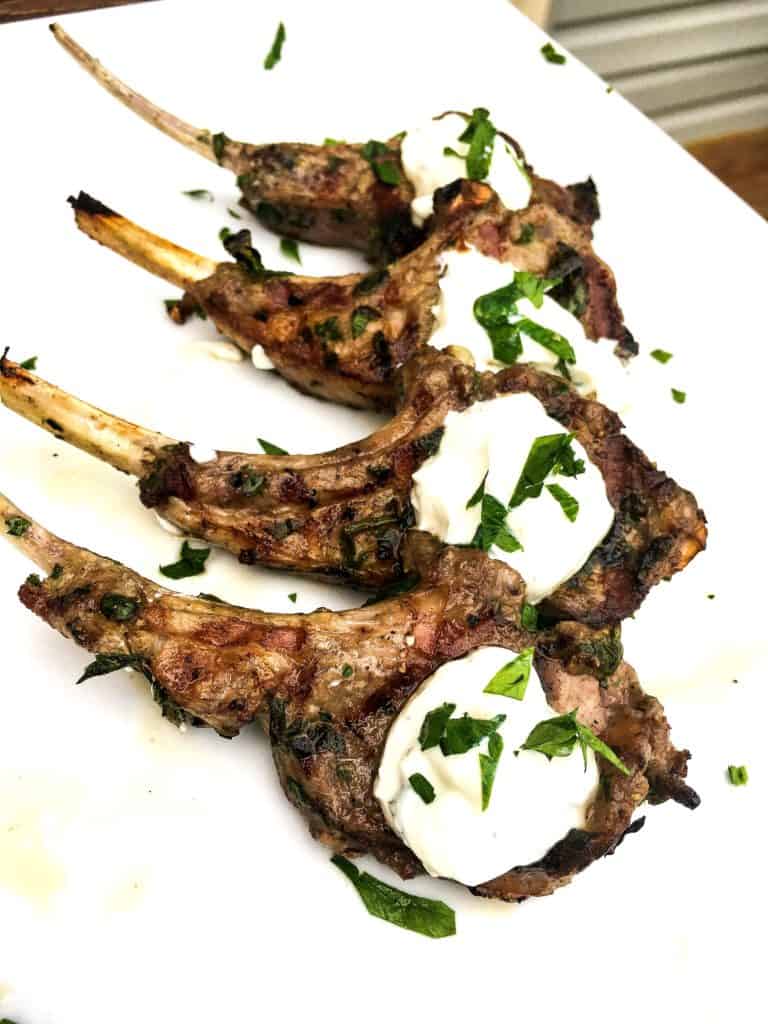 Easy Grilled Lamb Chops With Tzatziki