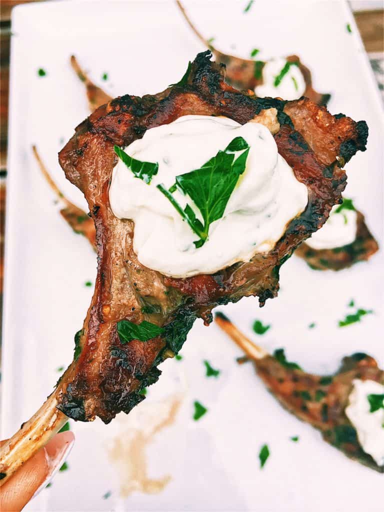 Grilled Lamb Chops With Tzatziki