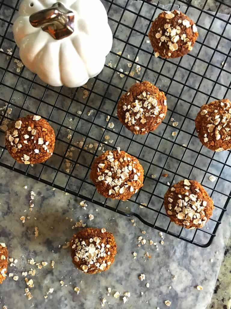 Pumpkin Puree Oatmeal Breakfast Bites Gluten Free Vegan Healthy and Freezer Friendly