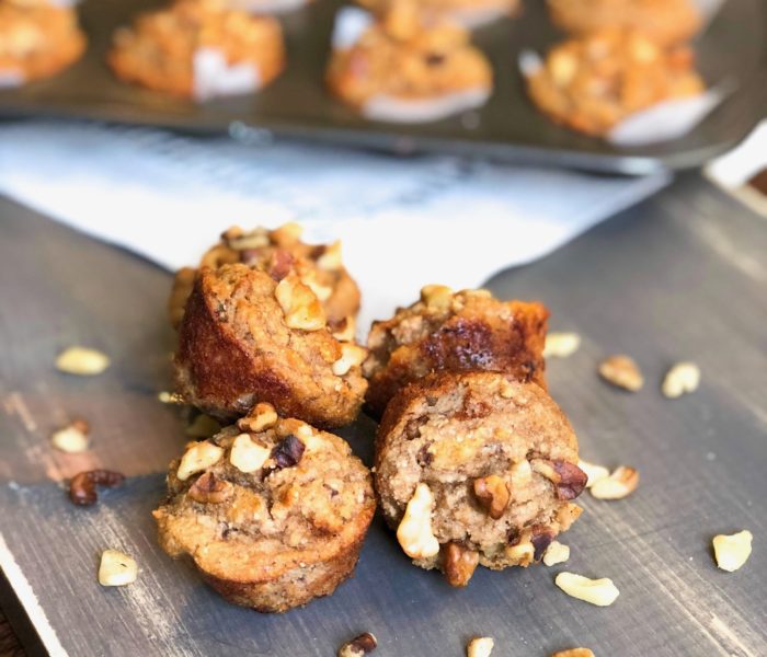 Healthy Grab-and-Go Banana Walnut Muffins