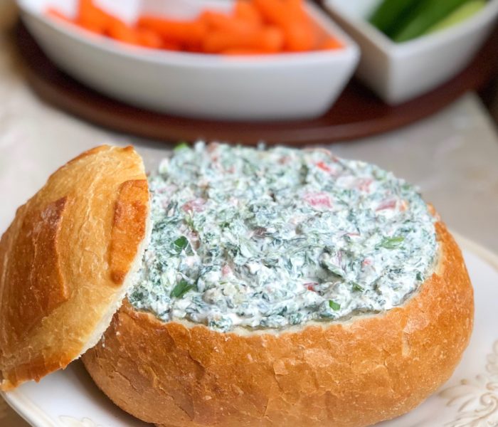 Easy Cold Spinach Dip With Cream Cheese