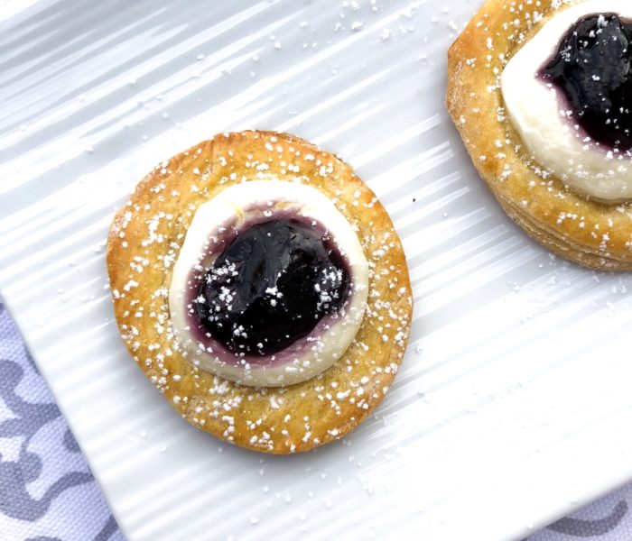 Blueberry Cheese Crescent Dough Rounds