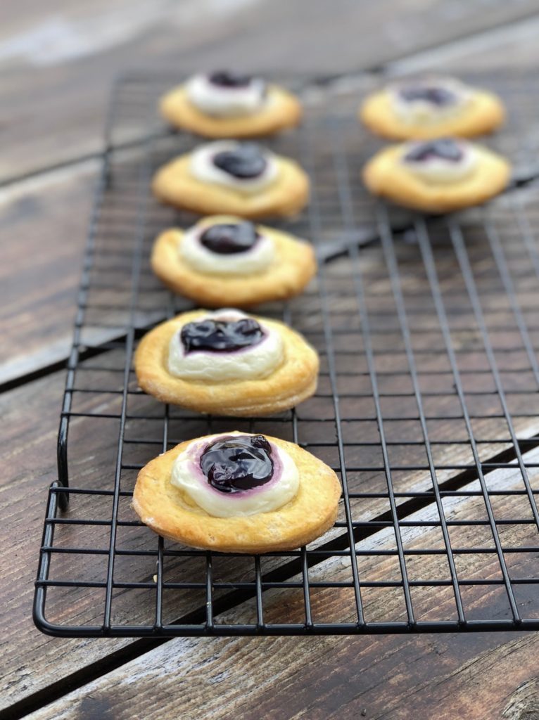 Crescent Dough Blueberry Cream Cheese Danish Bites