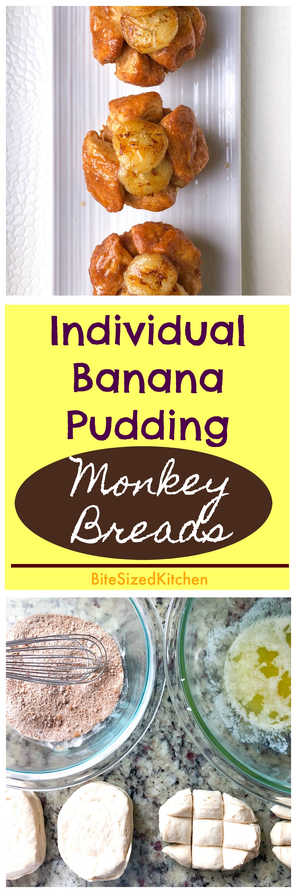 Easy Mini Monkey Bread Muffin Recipe With Made Canned Biscuit Dough! Cinnamon pull apart bread is perfect for kids or any party!