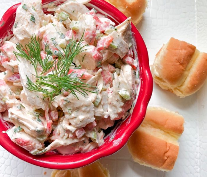 Healthy Creamy Imitation Crab Salad