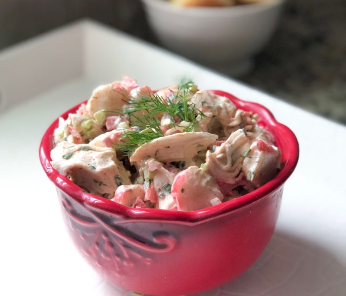 Healthy Creamy Imitation Crab Salad