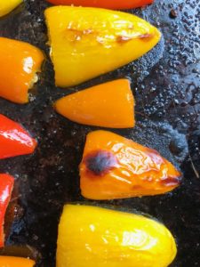 roasted baby peppers