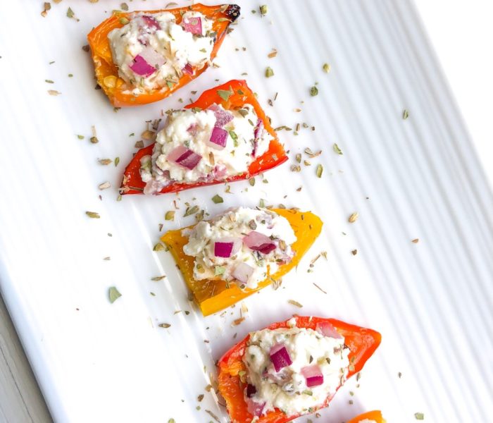 Roasted Baby Peppers Stuffed With Feta