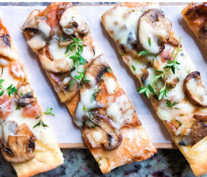 Caramelized Onion and Mushroom Flatbread