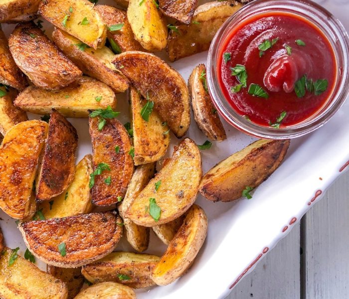 The BEST Baked Potato Wedges