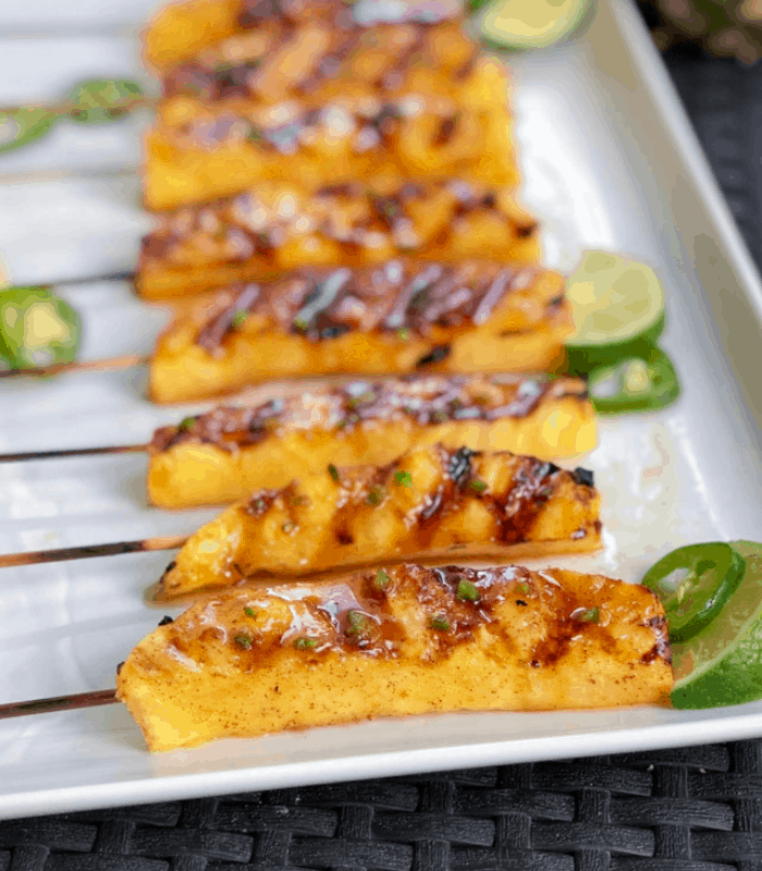 Grilled pineapple wedges recipe!