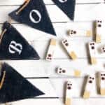 Chocolate Dipped Halloween Ghost Wafer Cookies