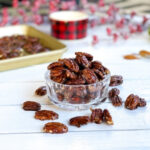 glazed pecans with brown sugar