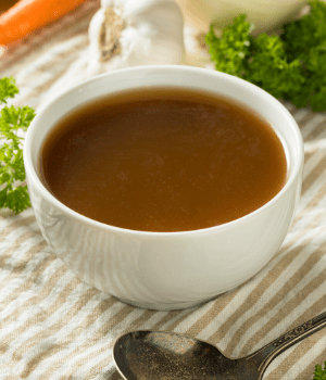 cup of brown gravy