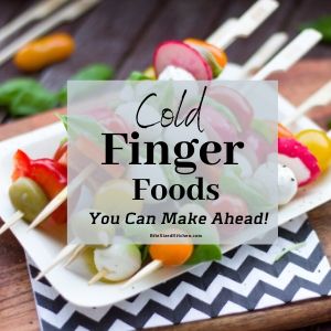 Cold finger food appetizers for your party.