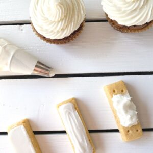 cupcakes and cookies frosted